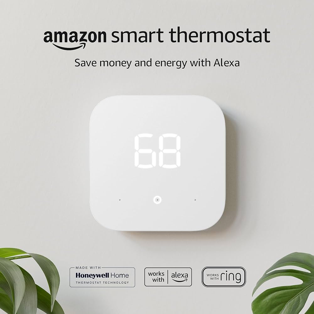 Amazon Smart Thermostat – Energy Star certified, DIY install, Works with Alexa