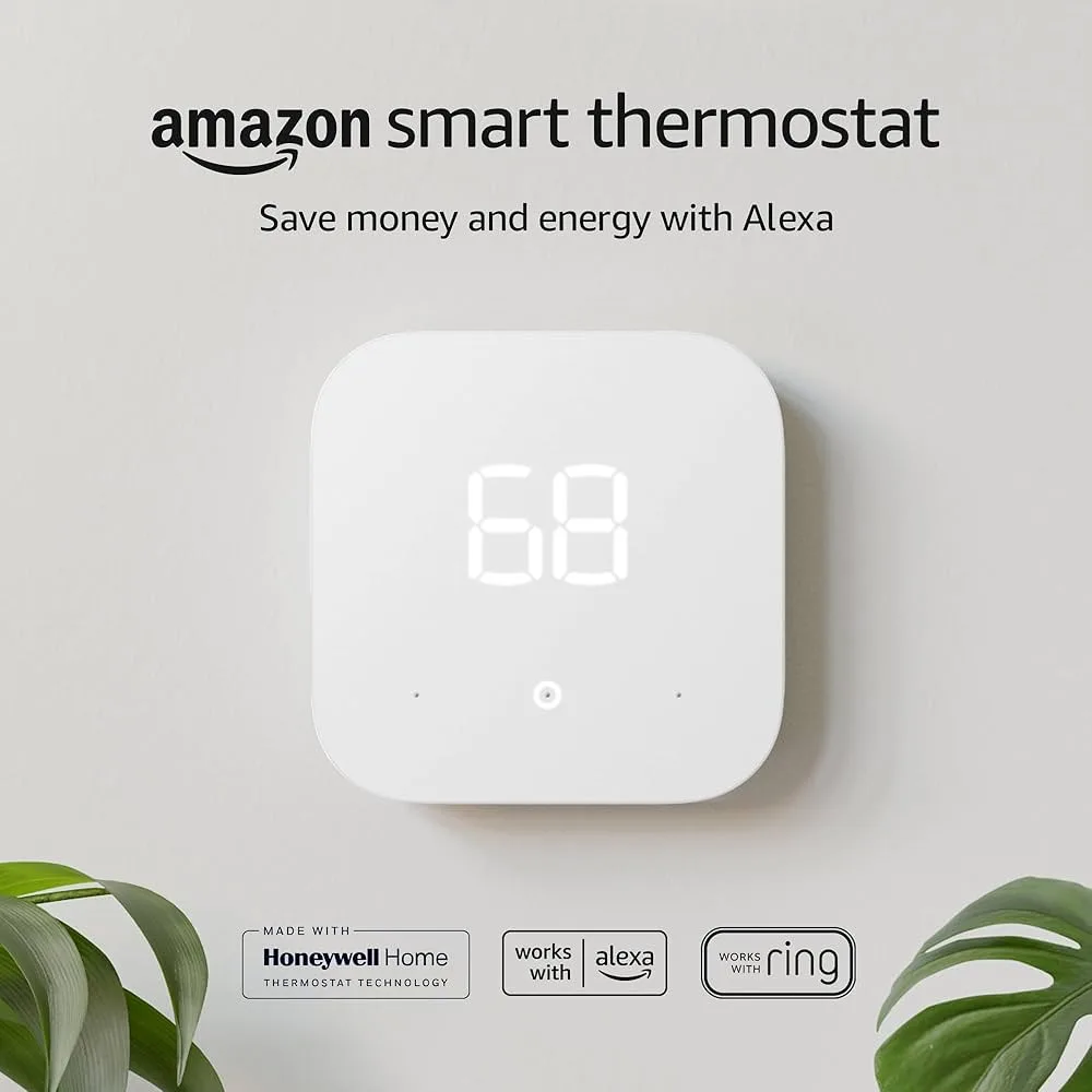 Amazon Smart Thermostat – Energy Star certified, DIY install, Works with Alexa - Smart Home & Security product