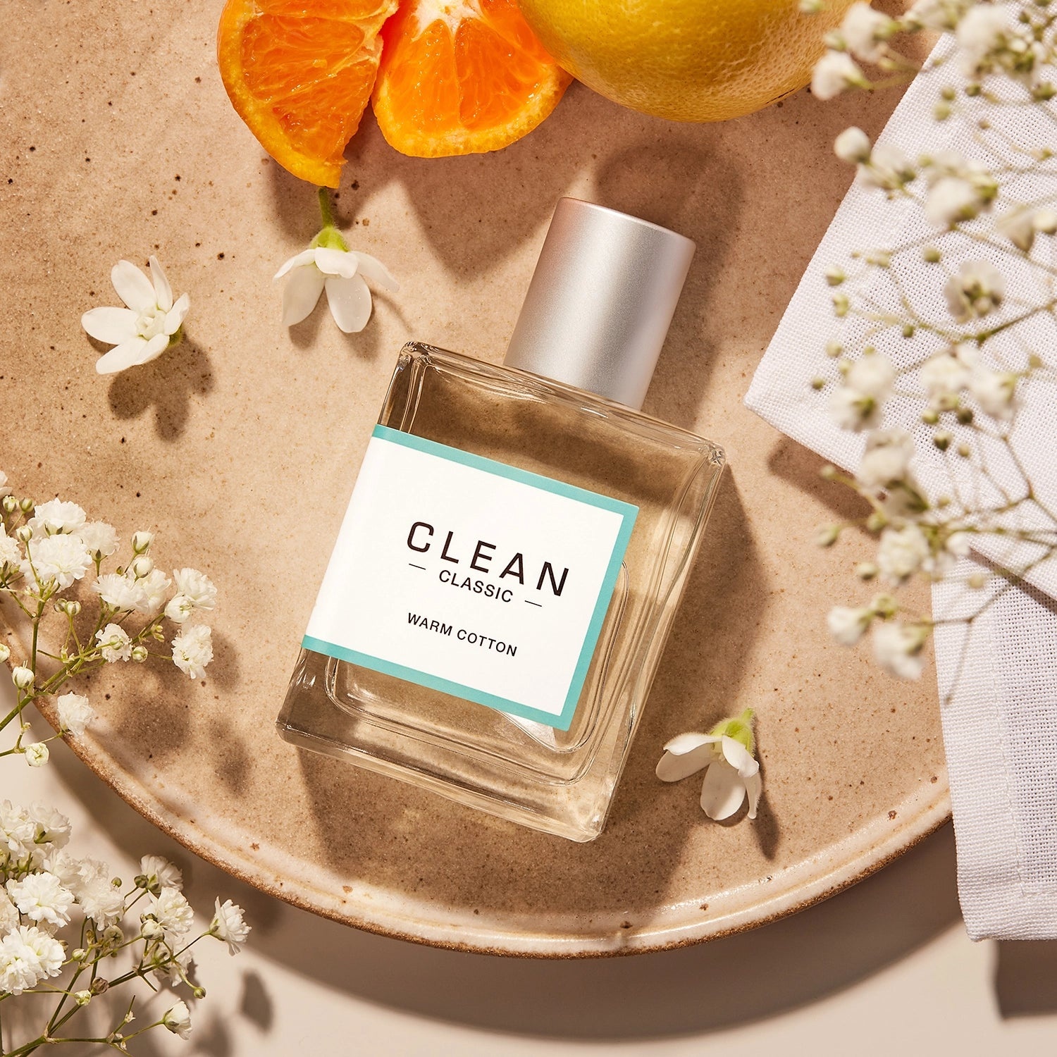 Clean Classic Warm Cotton EDP - Fresh Laundry Cotton Citrus Verbena Marine Musk Amber Iconic Clean Perfume for Women 60ml - Health & Wellness product