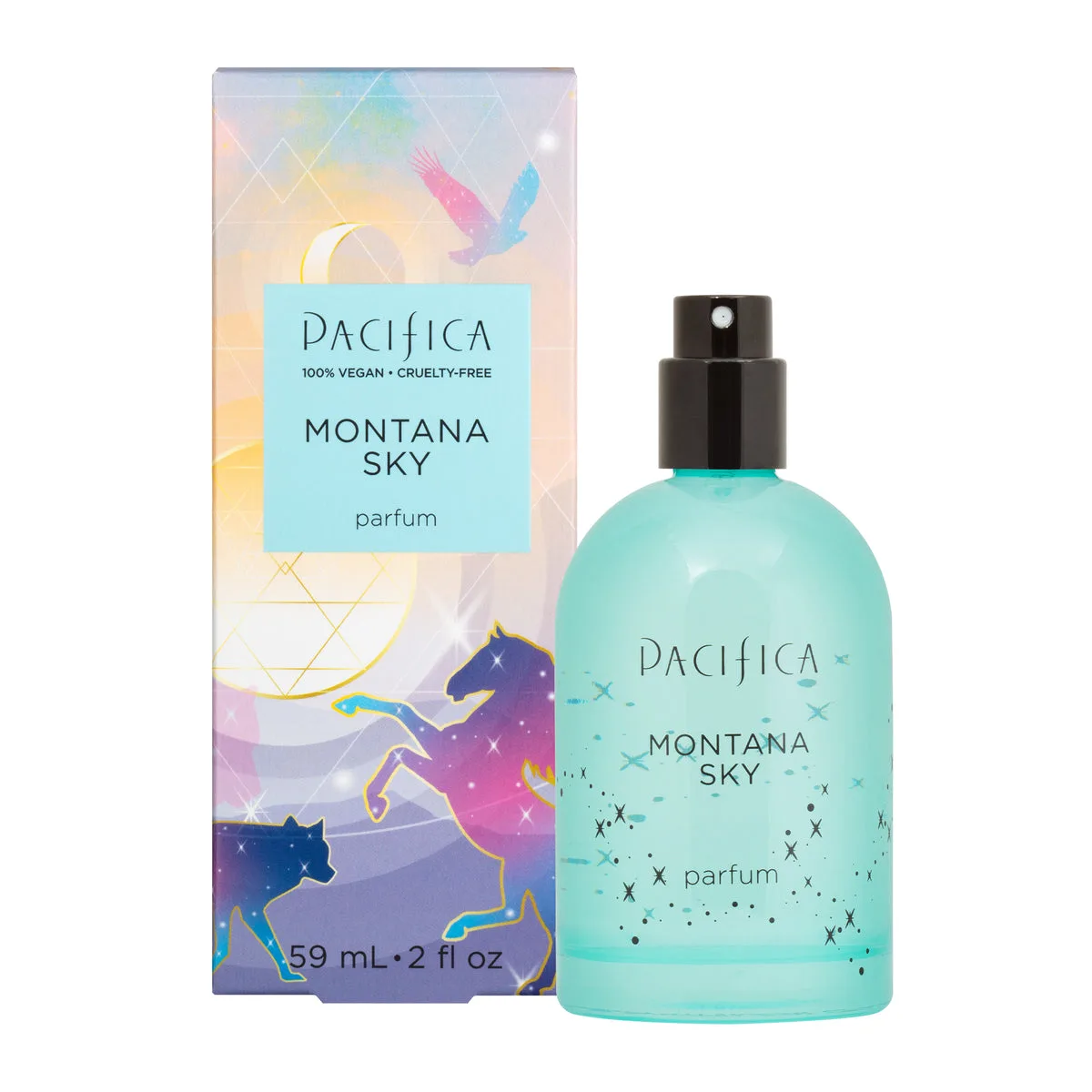 Pacifica Montana Sky Spray Perfume - Natural Essential Oil Cedarwood Sage Black Pepper Fragrance 1oz - Health & Wellness product