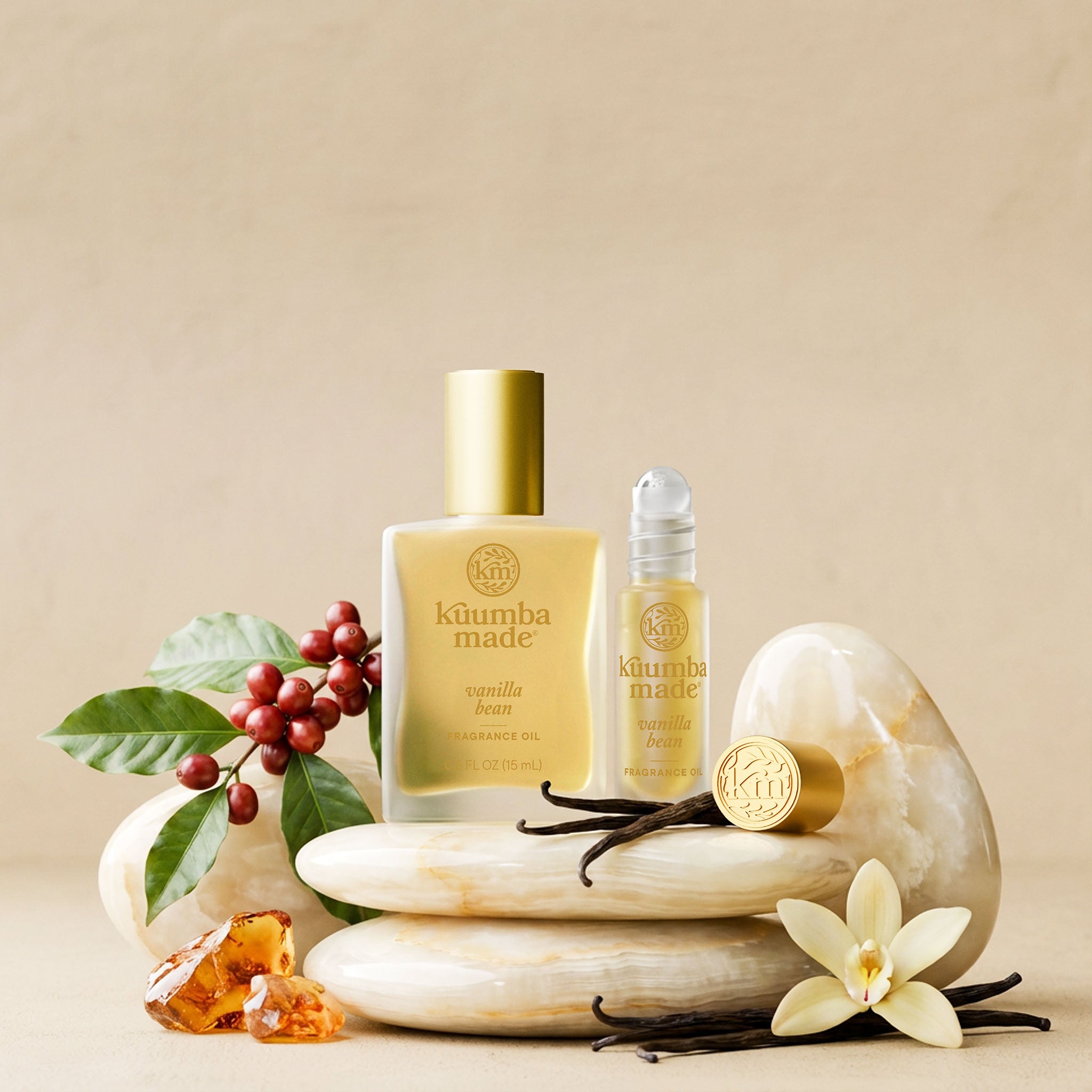 Kuumba Made Vanilla Bean Fragrance Oil - Alcohol-Free Jojoba Oil Base Natural Vanilla Roll-On Perfume for Women 3.7ml - Health & Wellness product reviewed by Elyvora US