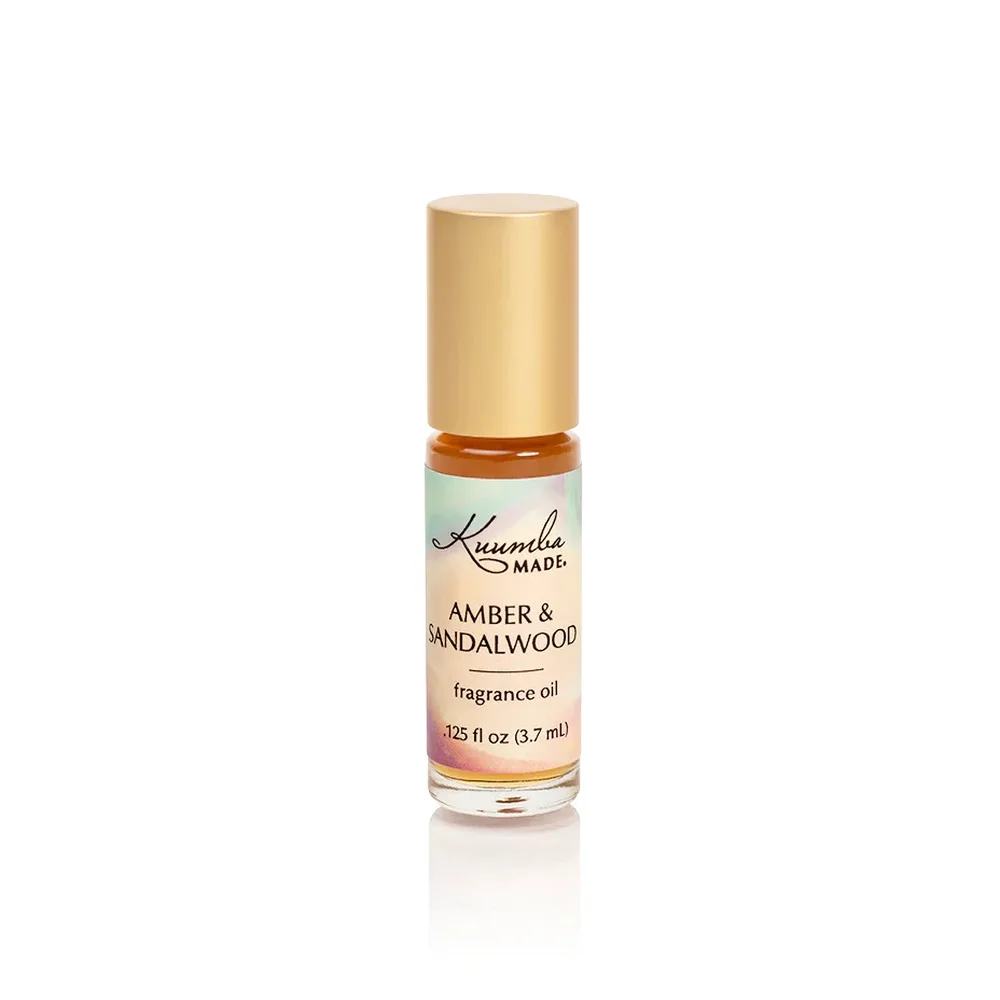 Kuumba Made Amber & Sandalwood Fragrance Oil - Natural Unisex Roll-On Perfume Oil for Men & Women 3.7ml - Health & Wellness product reviewed by Elyvora US