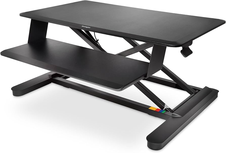 Kensington SmartFit Sit/Stand Desk – Pneumatic Height Adjustable, Dual Monitor, Cable Management