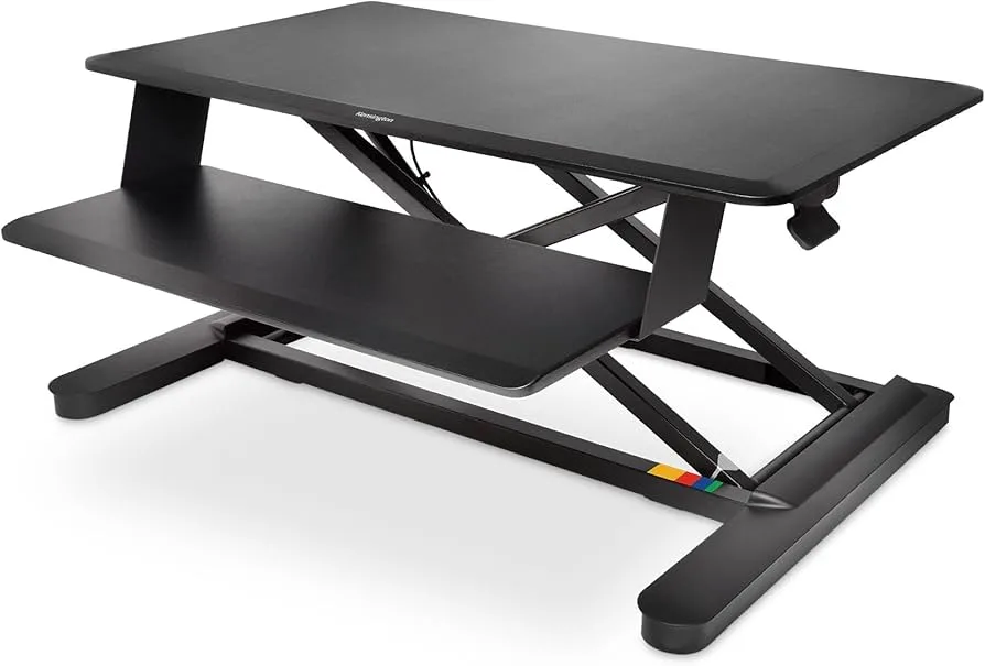 Kensington SmartFit Sit/Stand Desk – Pneumatic Height Adjustable, Dual Monitor, Cable Management - recommended product