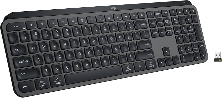 Logitech MX Keys S Wireless Keyboard – Low-Profile, Backlit, Programmable Keys, Multi-Device