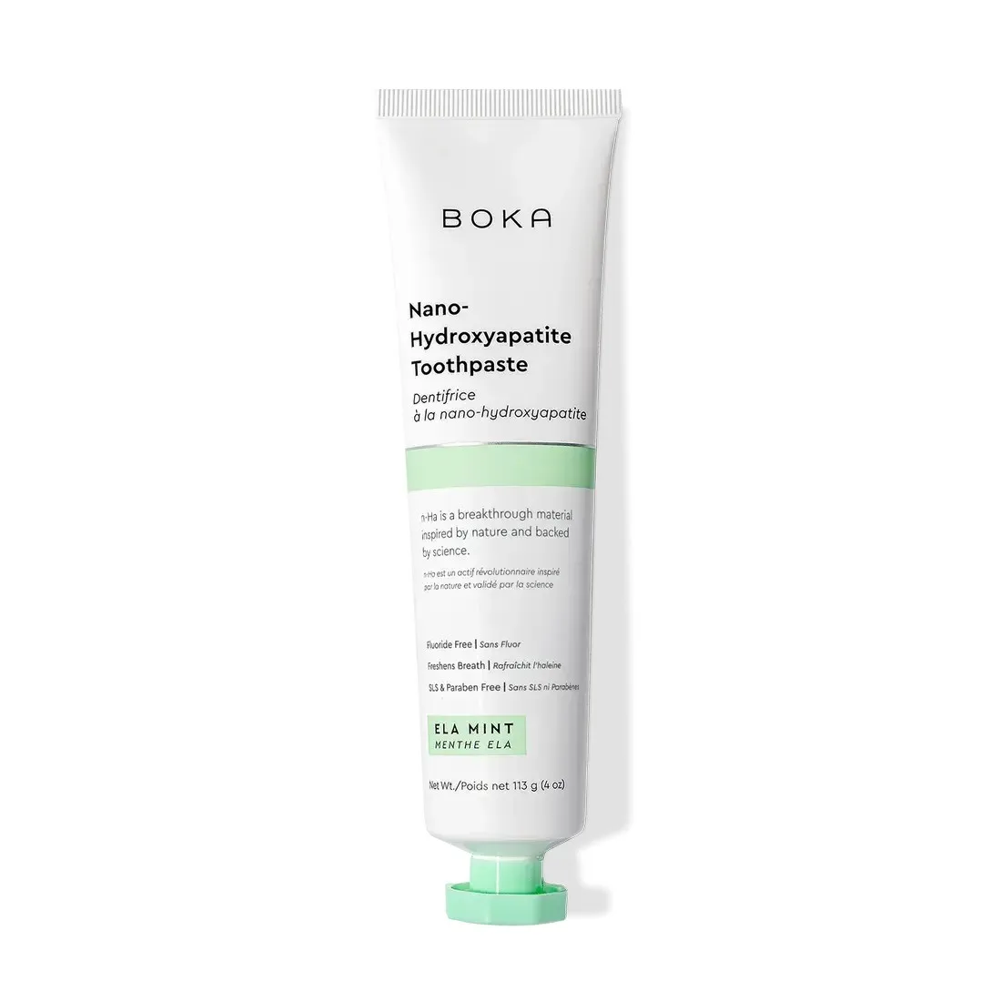 Boka Nano Hydroxyapatite Toothpaste Refresh Mint - Fluoride-Free Natural Remineralizing Formula - recommended product