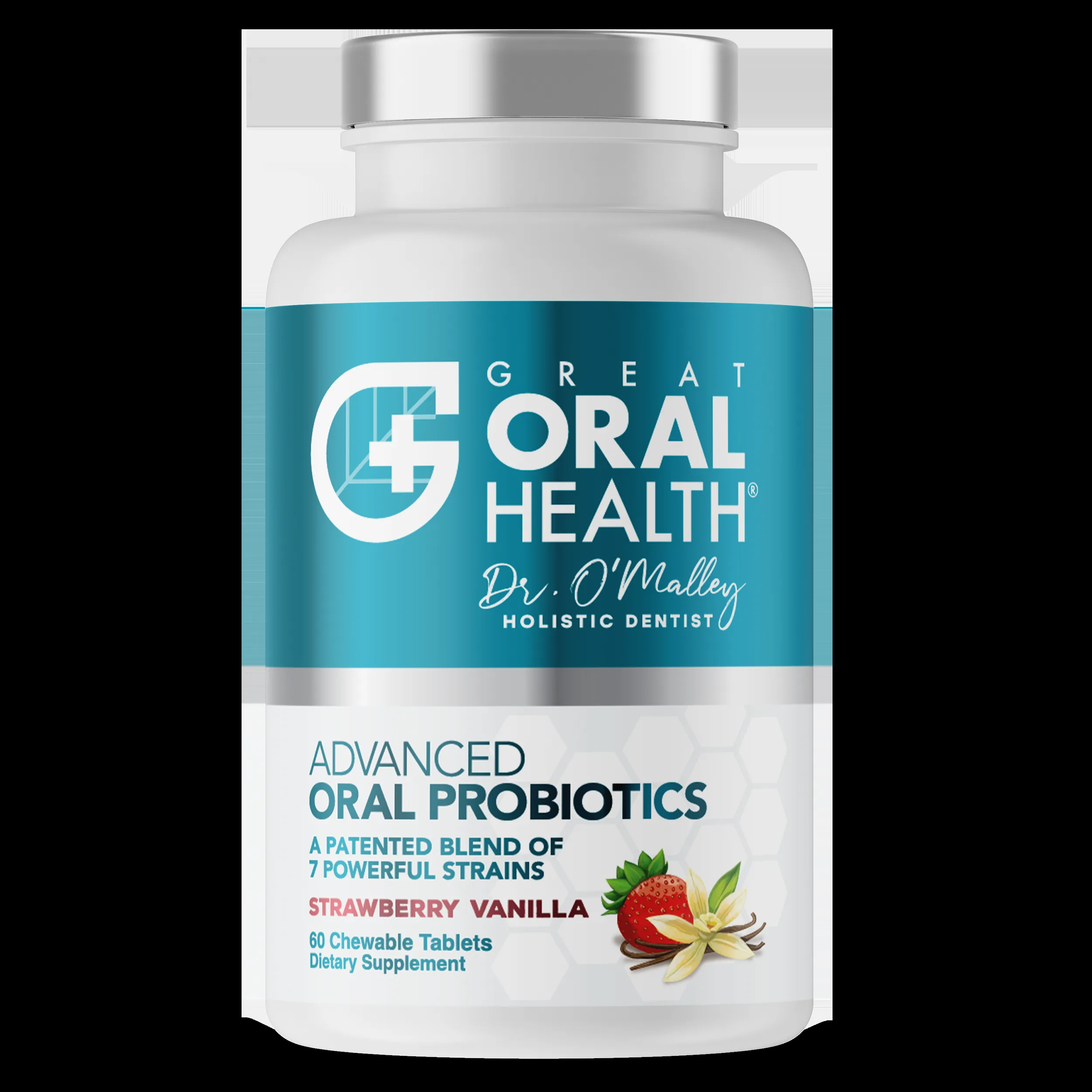 Great Oral Health Advanced Oral Probiotics - Dentist Formulated 7-Strain Blend with BLIS K12 M18 for Bad Breath Gums and Teeth (60 Count Strawberry Vanilla) - recommended product