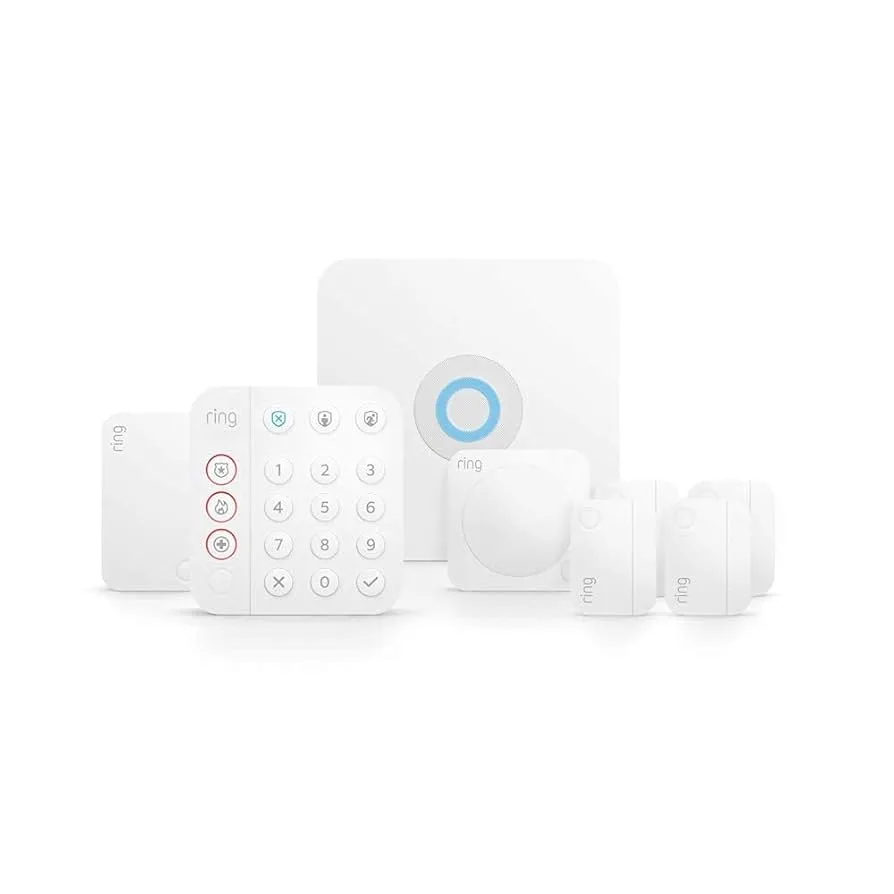 Ring Alarm 8-Piece Kit (2nd Gen) – Home Security System with optional 24/7 professional monitoring - Smart Home & Security product