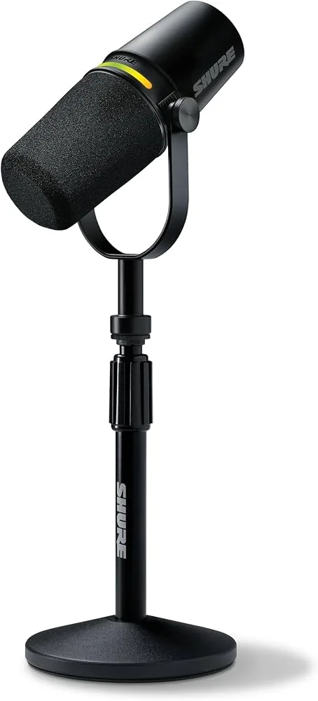 Shure MV7+ Podcast Dynamic Microphone with Stand – USB-C & XLR, LED Panel, Auto Level Mode - Content Creation & Streaming product reviewed by Elyvora US