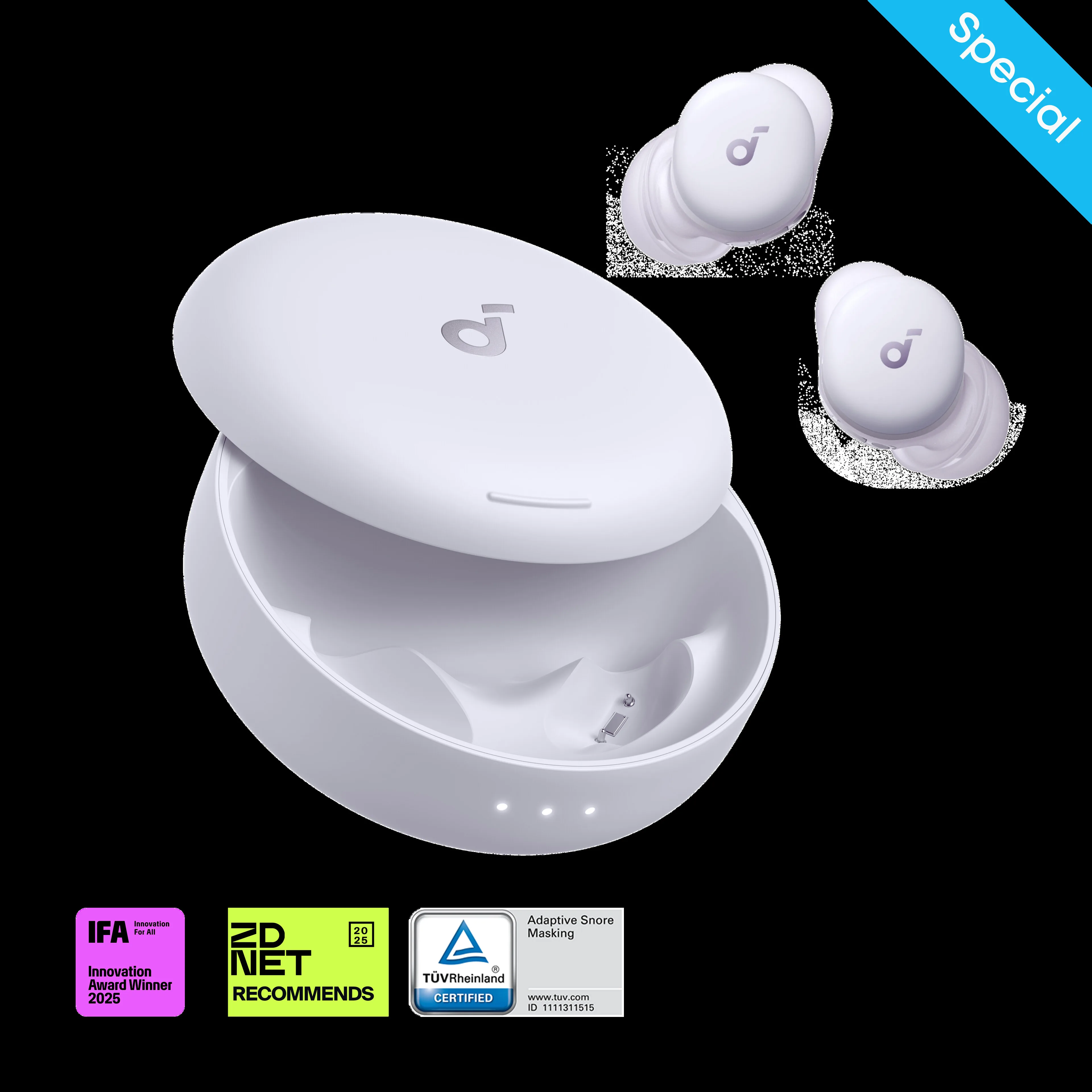 Soundcore Sleep A30 Special | Smart ANC Earbuds with Snore Masking - Audio & Entertainment product