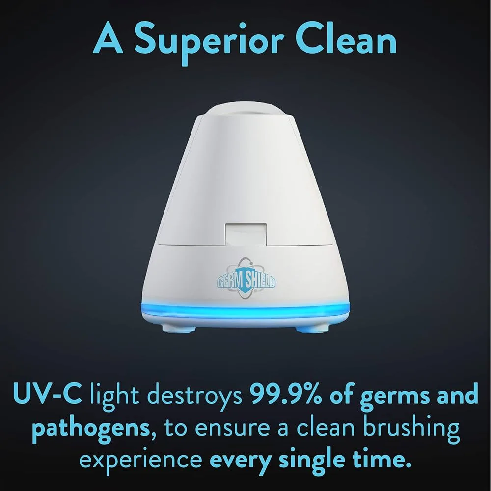 TAO Clean Germ Shield UV Toothbrush Sanitizer - Universal UV-C Sanitizer for All Manual and Electric Toothbrushes with Travel-Friendly Design - recommended product